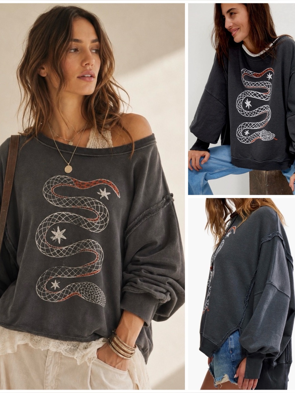 𝓯𝓹 Free People ~ We The Free Graphic Camden Pullover